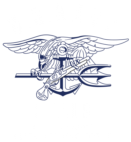 アメリカ海軍 ネイビーシールズ 白抜き デザインtシャツ通販 Tシャツトリニティ