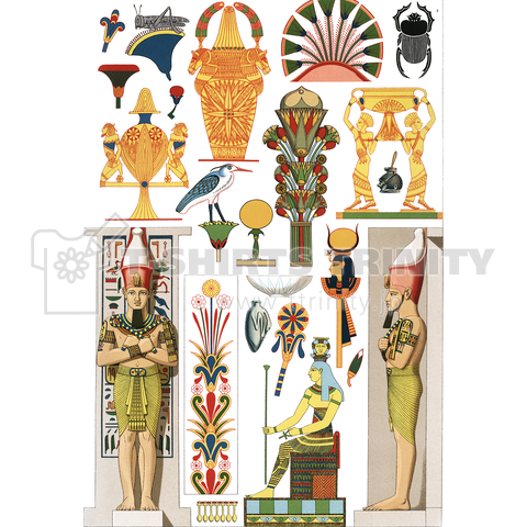 アルベール・ラシネ「エジプトの装飾パターン」
