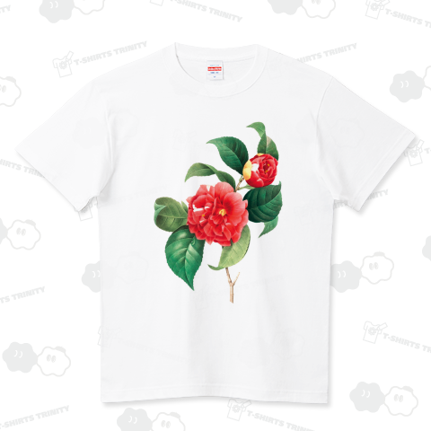 椿(Camellia japonica) ハイクオリティーTシャツ(5.6オンス)