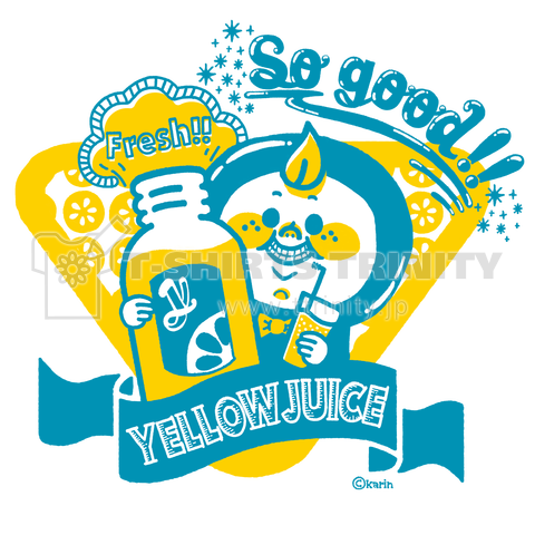 「YELLOW JUICE」 黄色いチョウネクタイのちっちゃなこびとさん