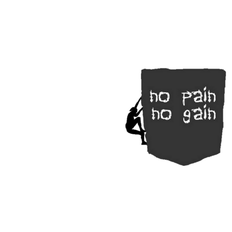 no pain no gain(クライミング)