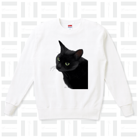 カッコイイ黒猫（スウェット）|デザインTシャツ通販【Tシャツトリニティ】
