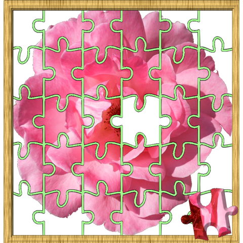 未完成ジグソーパズル 花2 デザインtシャツ通販 Tシャツトリニティ