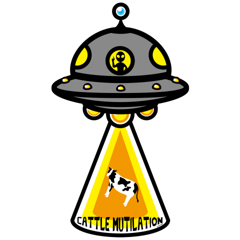 Ufo キャトルミューティレーション 宇宙人乗車中 デザインtシャツ通販 Tシャツトリニティ