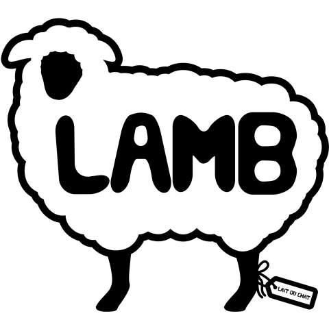 ひつじシルエット Lamb デザインtシャツ通販 Tシャツトリニティ