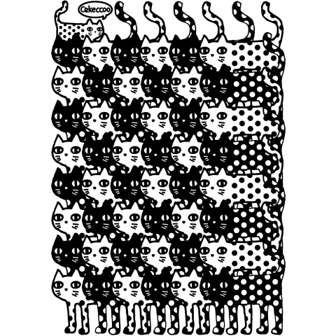 らくがきシリーズ『みずたまねこ』やまもり