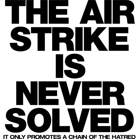 The air strike is never solved