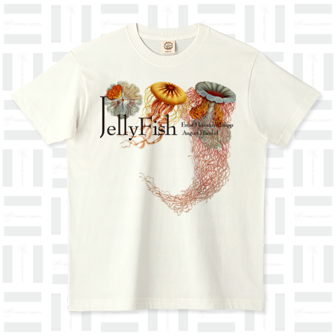 花咲くJellyfish3(花咲くクラゲ) オーガニックコットンTシャツ(5.3オンス)