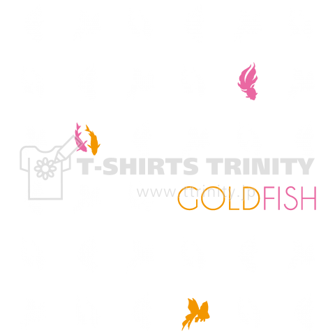 Goldfish pattern/white