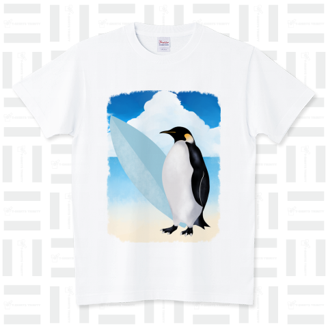 ◇ Surfing Penguin ◇ スタンダードTシャツ(5.6オンス)