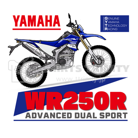 WR250RイラストTシャツ(前面)