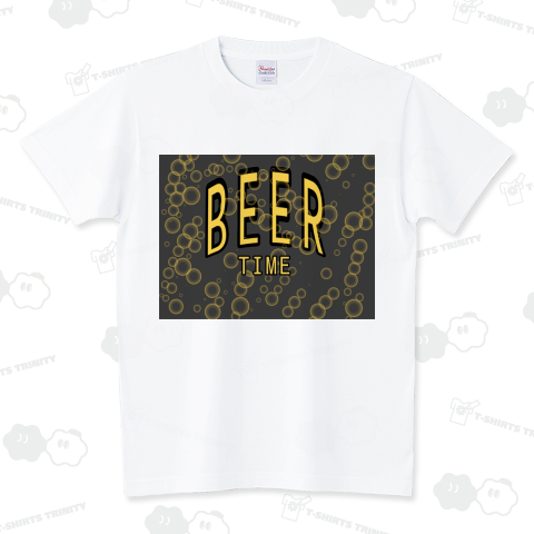 BEER TIME カラフル スタンダードTシャツ(5.6オンス)