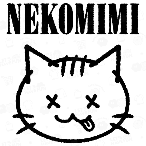 NEKOMIMI ネコミーミ(猫耳)BK【パロディー商品】