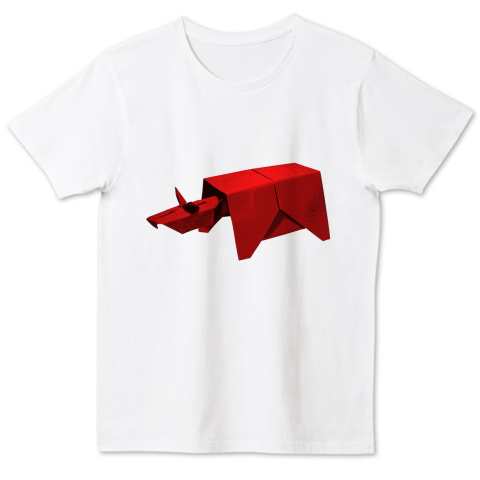 病気除けの赤べこの折り紙 デザインtシャツ通販 Tシャツトリニティ