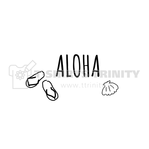 ALOHA(サンダル&貝)