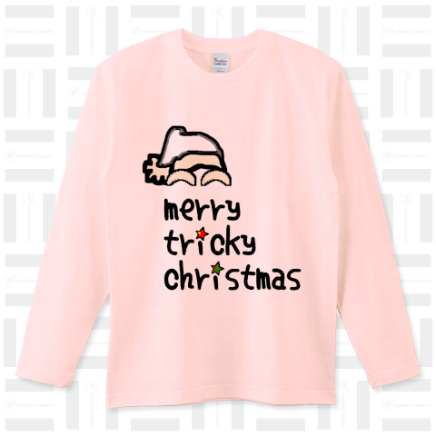 merry tricky christmas ロングTシャツ(5.6オンス)