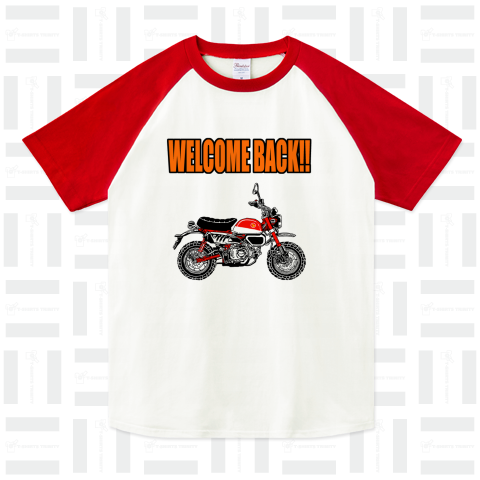 WELCOME BACK!! Monkey ラグランTシャツ(5.6オンス)