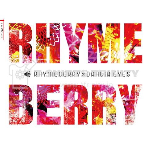 RHYMEBERRY×DAHLIA EYES design(white)