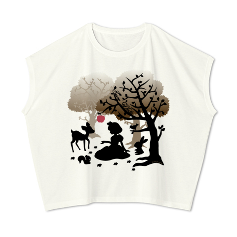 白雪姫 白雪姫と動物たち シルエット デザインtシャツ通販 Tシャツトリニティ