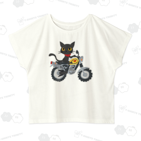 オフロードバイクな黒猫