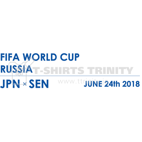 FIFA WORLD CUP 日本×セネガル 応援Tシャツ