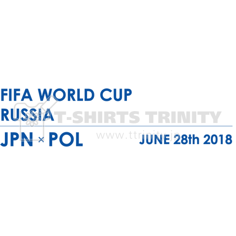 FIFA WORLD CUP 日本×ポーランド 応援Tシャツ