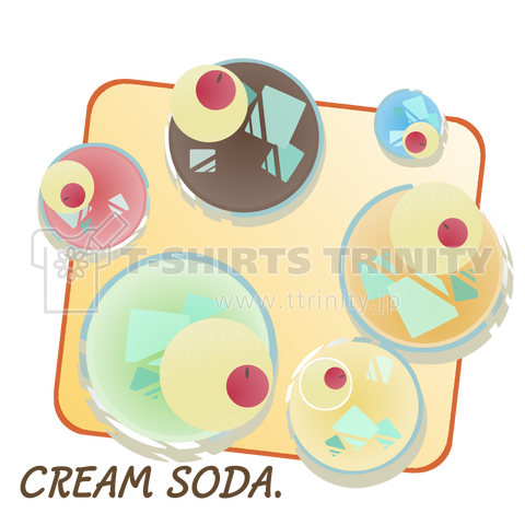 Cream soda graphic.