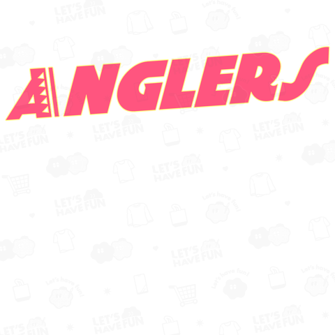 釣り アングラー Angler 文字入り  ピンク