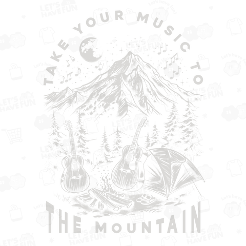 「音楽を山に持って行く」ハイキング キャンプ