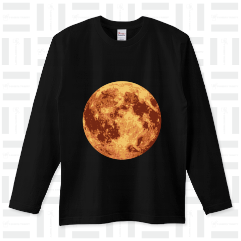 『月 満月 おおかみ男 催眠術』Tシャツ