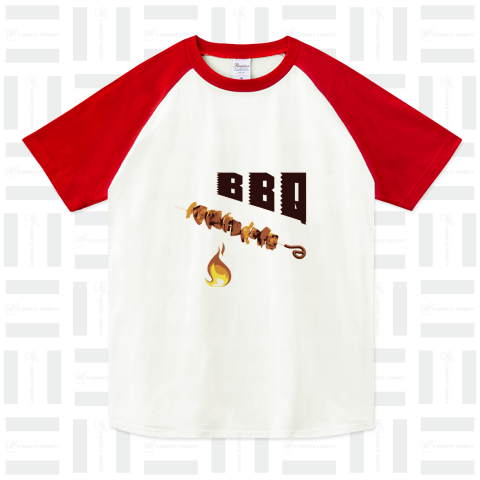 『BBQ バーベキュー 肉 夏 イベント サークル 充実 リア充 野菜 河原』Tシャツ