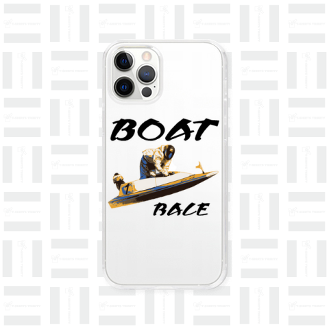 『競艇(前プリント) ボートレース 必勝 ギャンブル 船 勝舟投票券 モーターボート競走 BOAT RACE』Tシャツ