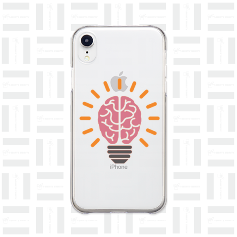 『脳みそ電球 脳科学 ブレイン 大脳半球 溝 回 ライト ランプ 医学 医療 医大』Tシャツ