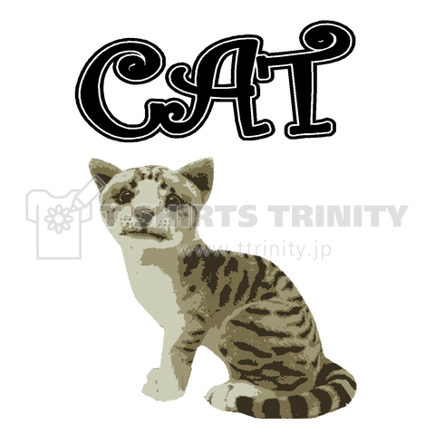 『猫8 キャット CAT 飼い猫 野良猫 子猫 キティ ペット 動物園 飼育』Tシャツ