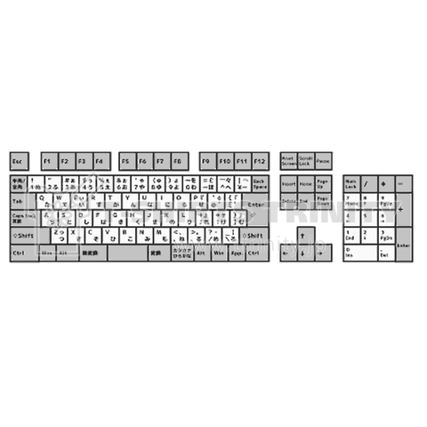 『キーボード 標準 日本語 パソコン メンブレン ゲーミング PC 周辺機器』Tシャツ