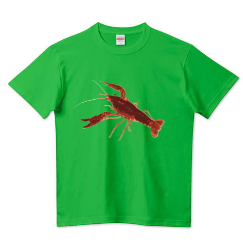 ザリガニ 甲殻類 川 どぶ川 池 沼 料理 くさい 海老 ロブスター Tシャツ デザインtシャツ通販 Tシャツトリニティ