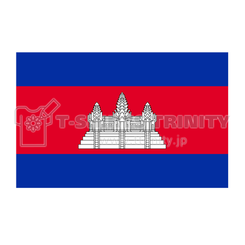 カンボジア 国旗 世界地図 国 先進国 アジア Country カントリー Tシャツ デザインtシャツ通販 Tシャツトリニティ