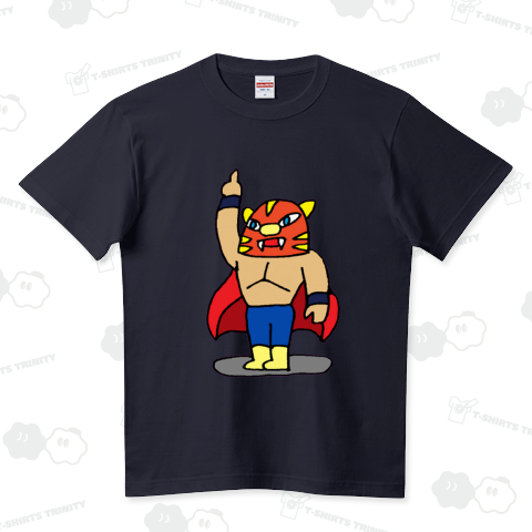 『キャットマスク2 プロレス マスクマン ルチャリブレ ローリングソバット』Tシャツ