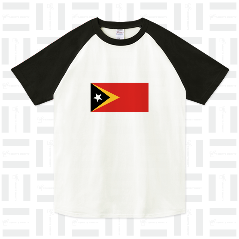 『東ティモール 国旗 世界地図 国 先進国 アジア Country カントリー』Tシャツ