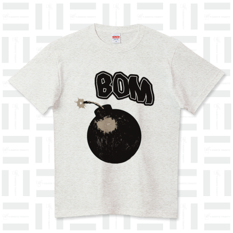 『ボム1 BOM 爆弾 爆発 起爆剤 爆破 解体 ニトロ ダイナマイト TNT』Tシャツ