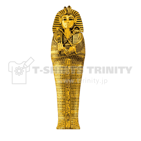 ツタンカーメン1 エジプト ファラオ 仮面 クフ王 クレオパトラ ピラミッド 壁画 ミイラ 財宝 Tシャツ デザインtシャツ通販 Tシャツトリニティ