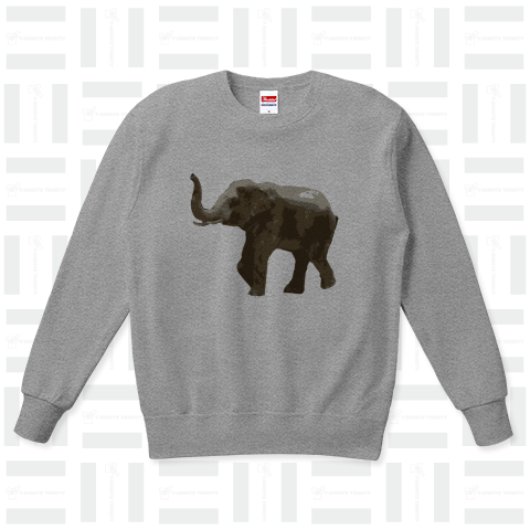 『ぞう1 象 ゾウ エレファント 最強 最大 パワー 切れる 筋力 動物 アニマル 動物園』Tシャツ