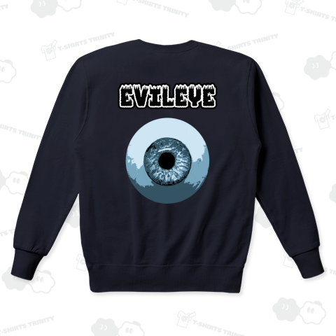 『イーブルアイ EVILEYE 邪悪な目 眼光 闇 死んでる 眼球 ホラー メンヘラ サイコパス 光線』Tシャツ