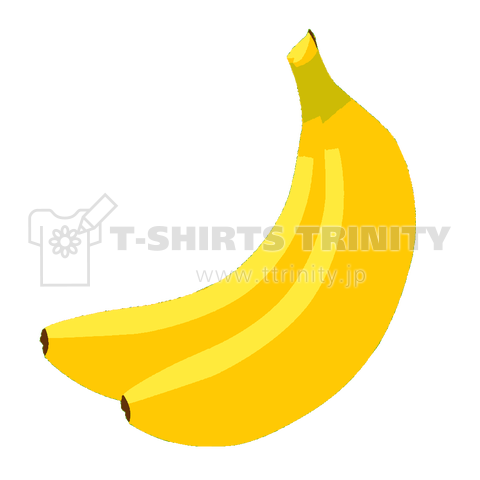 『バナナ2 果物 フルーツ 黄色 猿 栄養 おいしい パーラー 八百屋 青果』Tシャツ