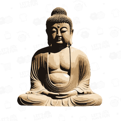 『 ブッダ7 仏教 仏像 釈迦 』Tシャツ