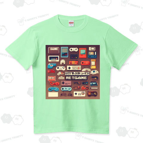 『 レトロゲームマシン1 ゲーマー 80年代 昭和 』Tシャツ