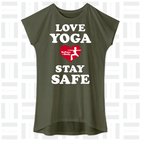 LOVE YOGA STAY SAFE ドルマンワンピース(4.3オンス)