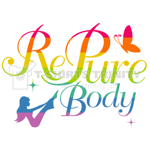 RePure☆Body レインボーロゴTシャツ