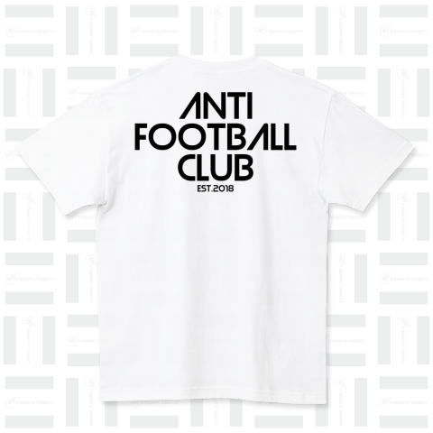 Anti Football Club_back print_kuro ハイクオリティーTシャツ(5.6オンス)