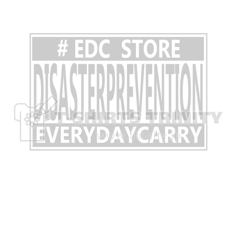 EDC store staff disasterprevention white ver.